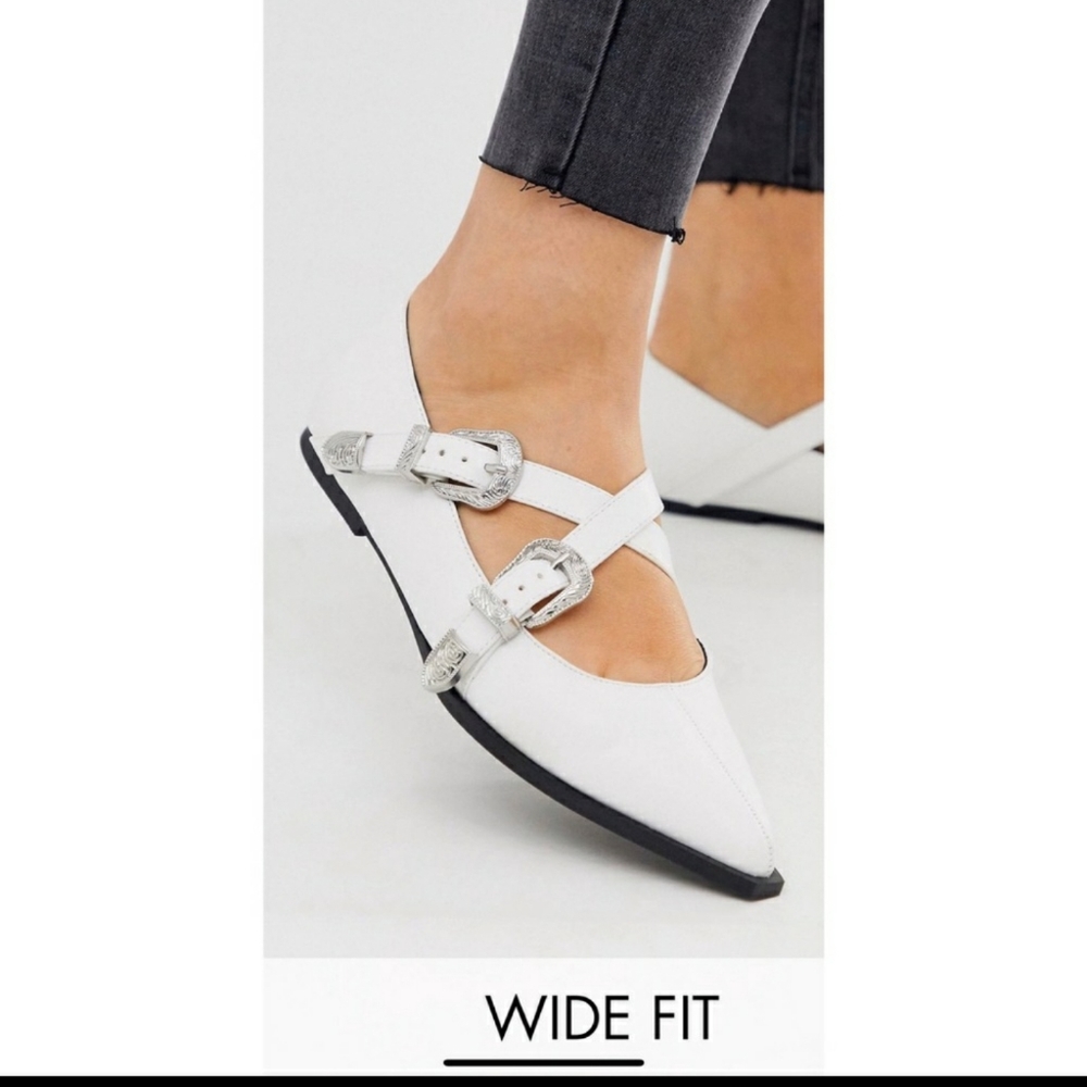 ASOS Wide fit Lexicon Pointed Ballet Flats